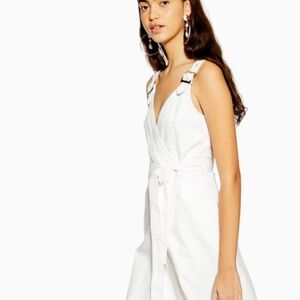 Topshop buckle wrap midi dress